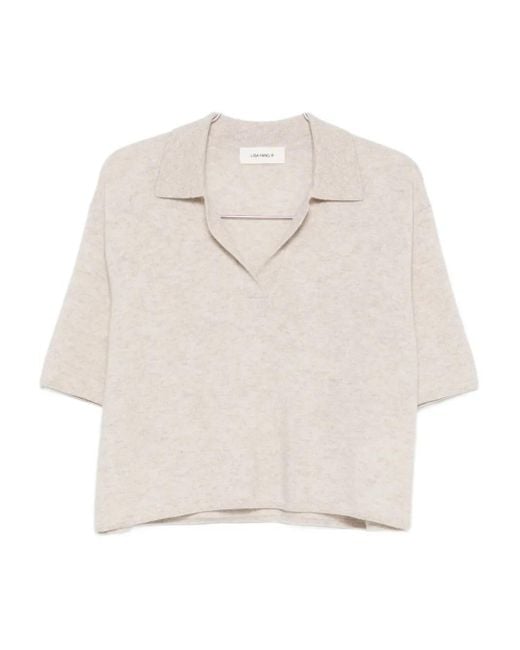 Lisa Yang White Neela Short-Sleeve Top