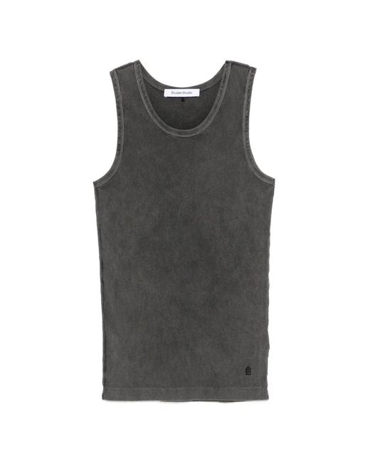 Etudes Studio Black Ribbed Tank Top