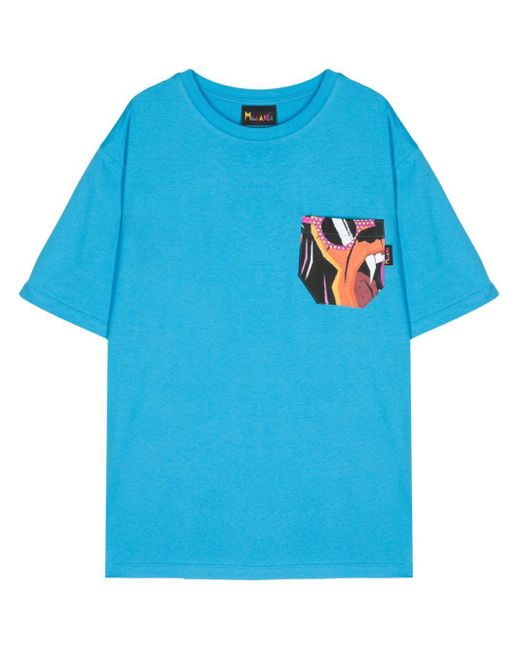 T-shirt Screaming Monkey di Mauna Kea in Blue da Uomo