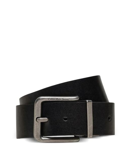 Cintura Reversibile di Calvin Klein in Black da Uomo