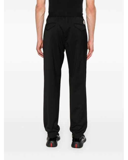 Pantalon de jogging à coupe droite Moncler pour homme en coloris Black