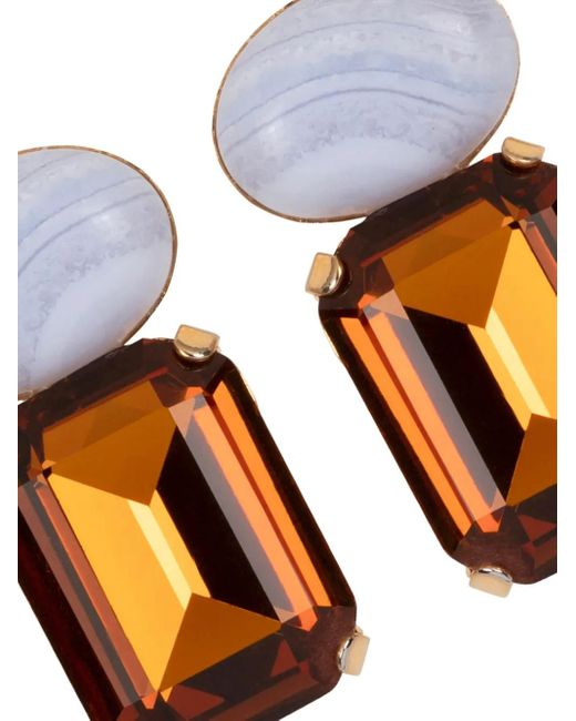 Jennifer Behr White Elin Earrings