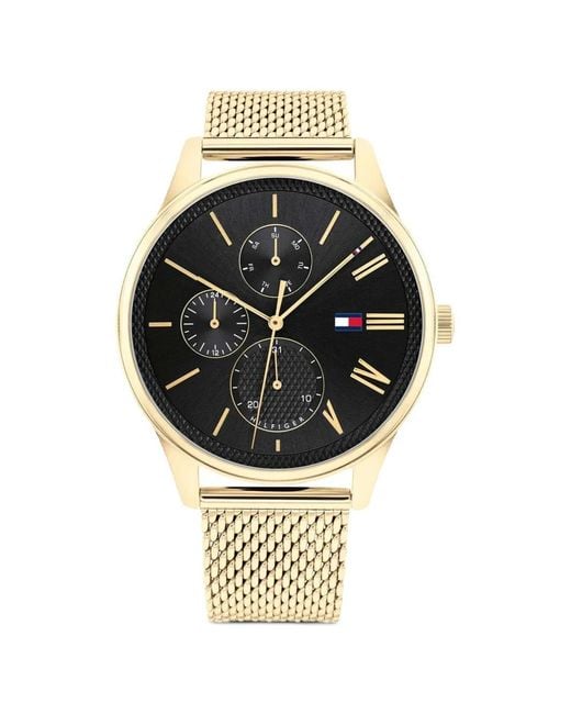 Tommy Hilfiger Metallic Damon Mesh-Strap 44Mm Watch for men