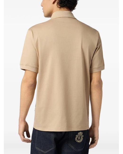 Billionaire Natural Polo À Patch Logo for men