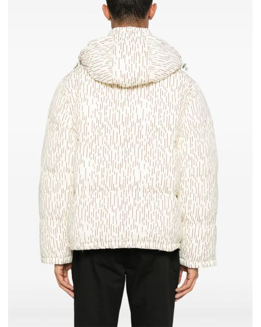 メンズ Fursac ストライプ パデッドジャケット White