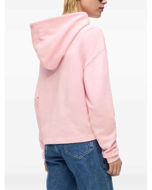 Karl Lagerfeld Pink Logo Hoodie