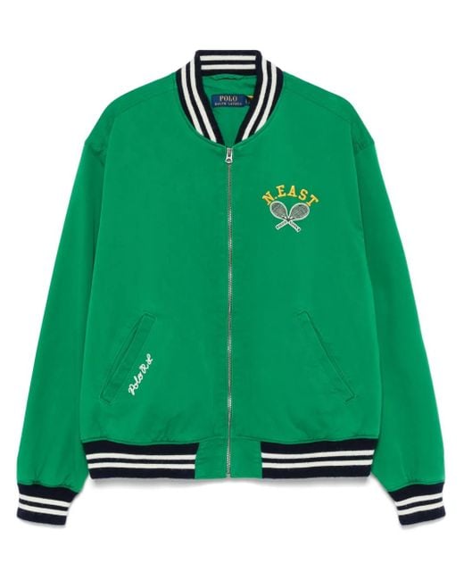 Polo Ralph Lauren Varsity Sportjacke in Green für Herren