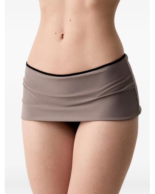 MM6 by Maison Margiela Black Contrast-Trim Bandeau Bikini