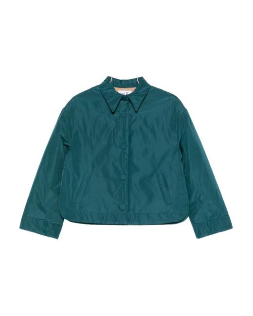 Niu Green Collared Padded Jacket