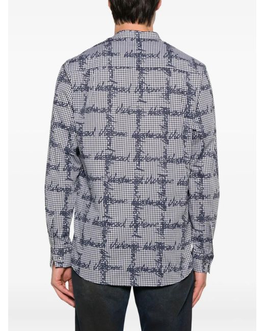 Vivienne Westwood Gray Gingham Check Shirt for men