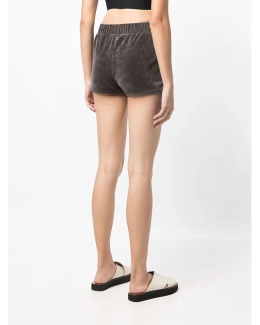 Fear Of God Gray Velour Elasticated Shorts