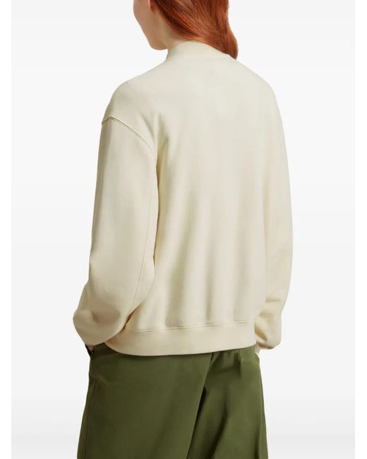 Woolrich White Cotton Bomber Jacket