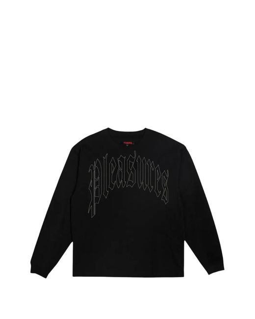 Pleasures Black Twitch Long-Sleeved Sweatshirt for men