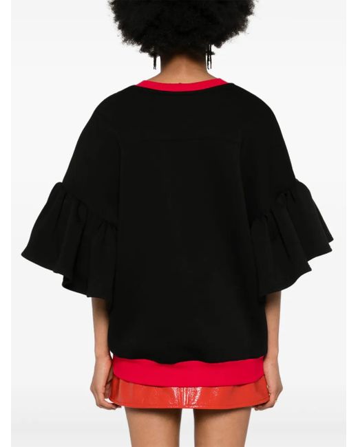 Ioana Ciolacu Black Pepper Contrasting-Trim Sweatshirt