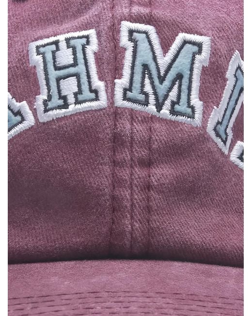 NAHMIAS Purple Logo-Appliqué Cap for men