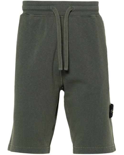 Stone Island Green Tracksuit Shorts for men