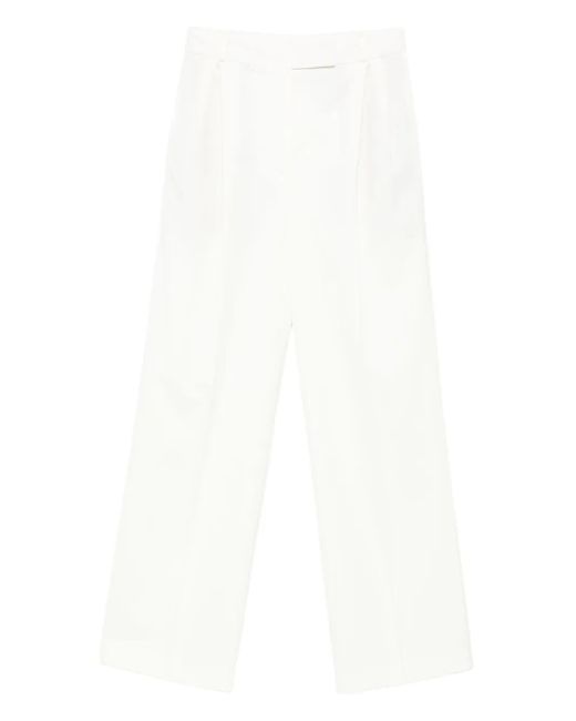 Pantalones con pinzas Rohe de color White