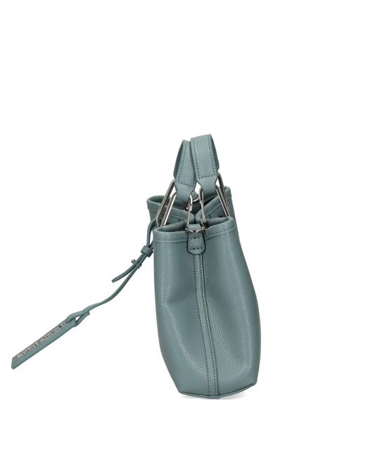 Emporio Armani Blue Mini Myea Top-Handle Tote Bag