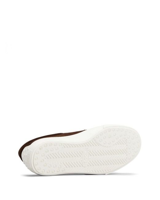 Tod's Brown Slip-on Suede Sneakers for men