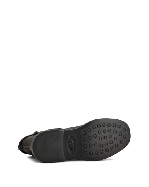 Tod's Black Leather Ankle Boots