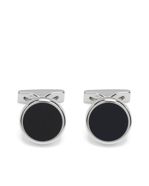 S.t. Dupont Round-cut Cufflinks in Black for Men | Lyst Canada