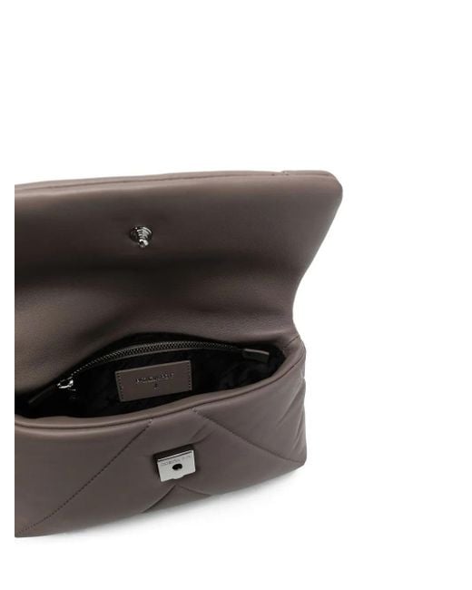 Patrizia Pepe Gray Medium Padded Shoulder Bag