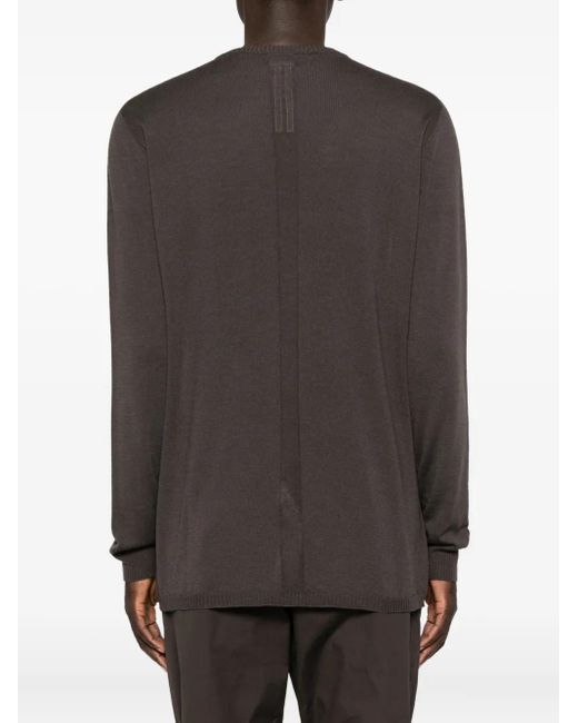 Rick Owens Trui Met Metallic Detail En Ronde Hals in het Brown voor heren