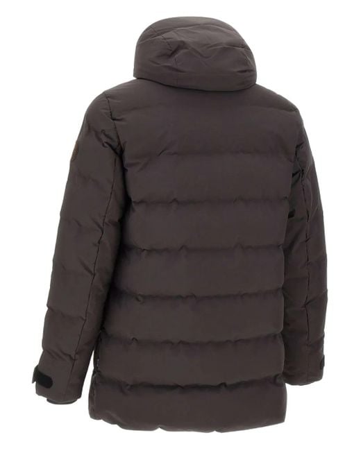 Save The Duck Gray Quilted Padded Parka for men