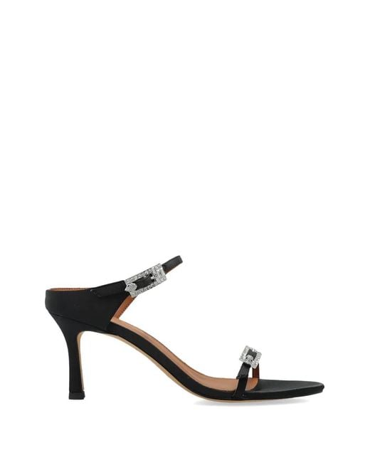 Kurt Geiger Black Strass Buckle Sneakers