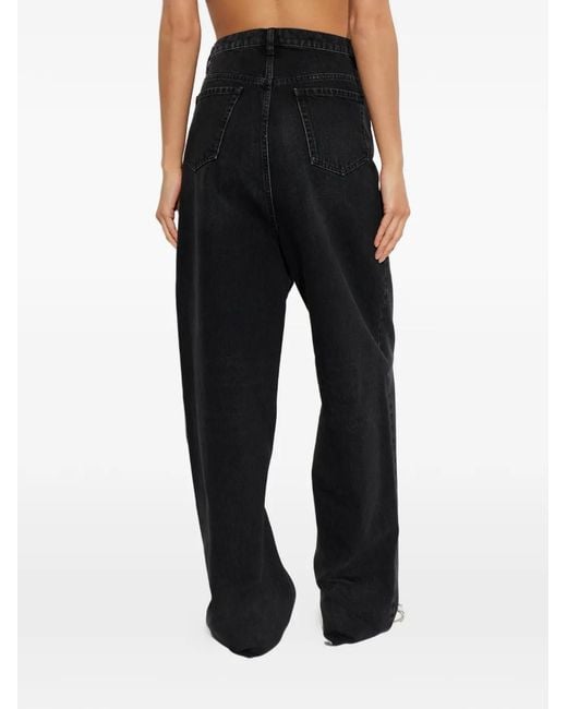 Maison Margiela Black Jean À Bords Francs