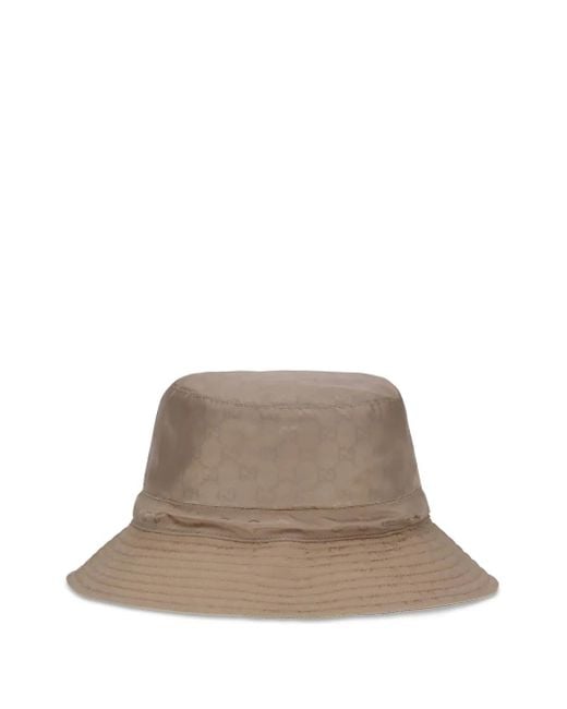 Gucci Brown Gg Monogram Bucket Hat