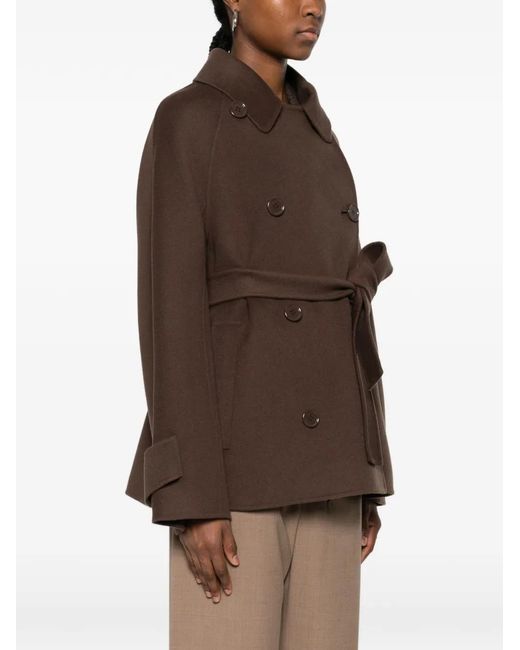 Max Mara Brown Louise Peacoat