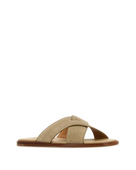 Church's Brown Suede Slides for men