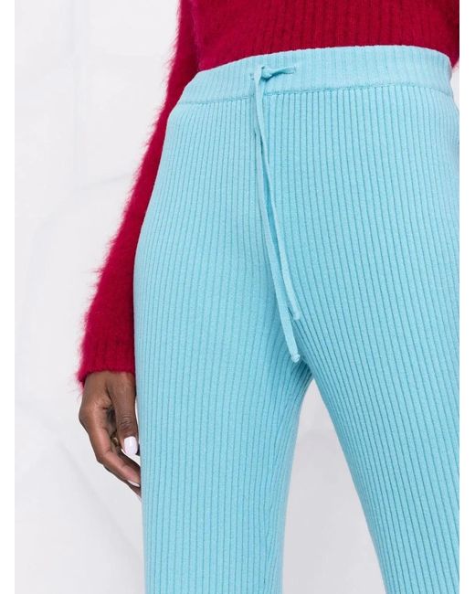 Alberta Ferretti Flared Broek in het Blue