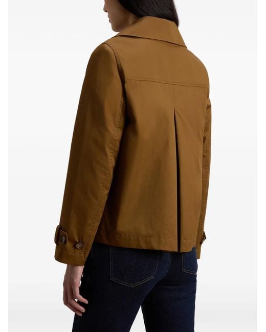Woolrich Brown Veste À Boutonnière Croisée