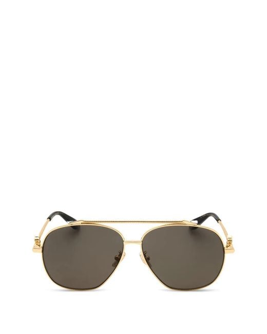 Roberto Cavalli Metallic Pilot-Frame Sunglasses