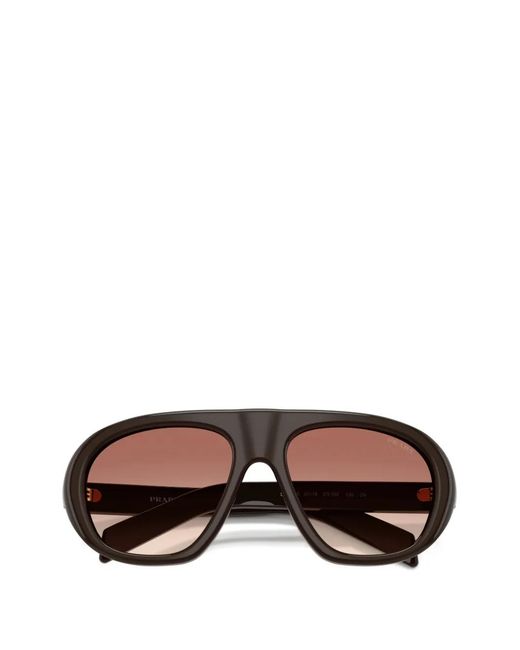 Prada Pink Logo-Detail Sunglasses