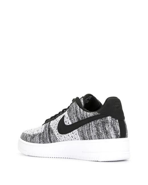 Nike Black Air Force 1 Flyknit 2.0 Trainers for men