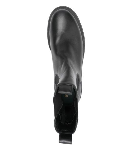 Marc O' Polo Black Elastic-Panel Boots