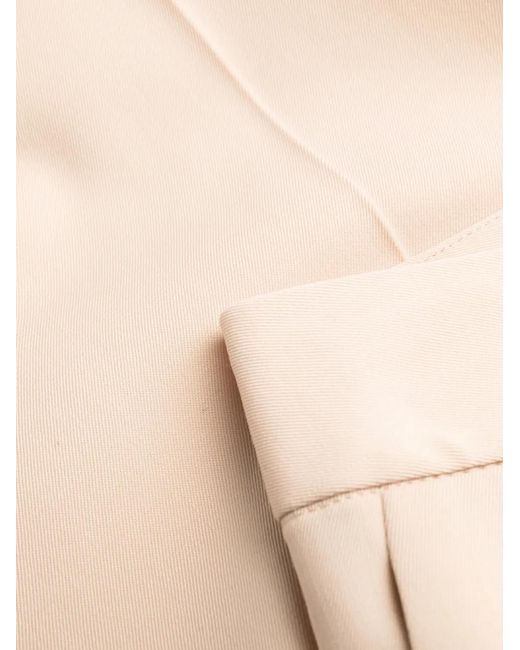 Stella McCartney Natural Straight-Leg Wool-Blend Trousers