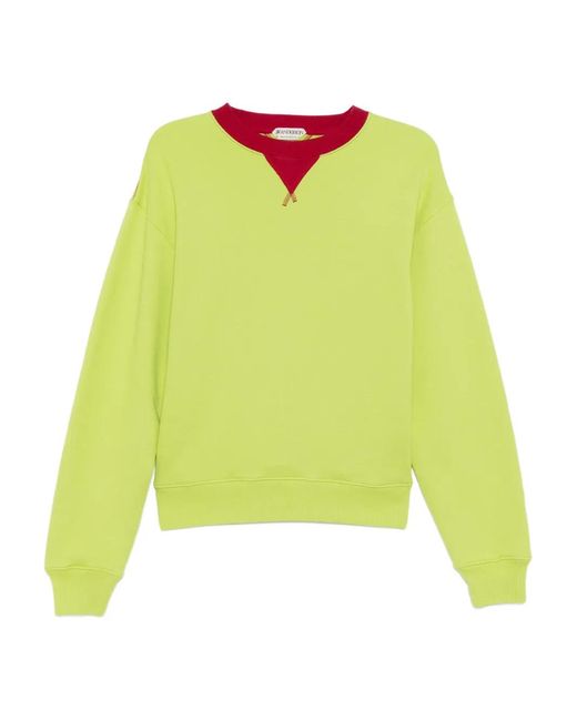 J.W. Anderson Green Contrast-Collar Sweatshirt