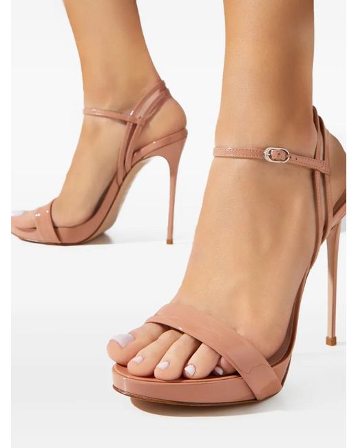 Le Silla White 120Mm Gwen Stiletto-Heel Sandals
