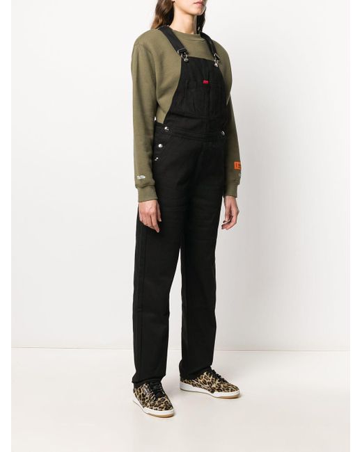 black corduroy dungarees womens