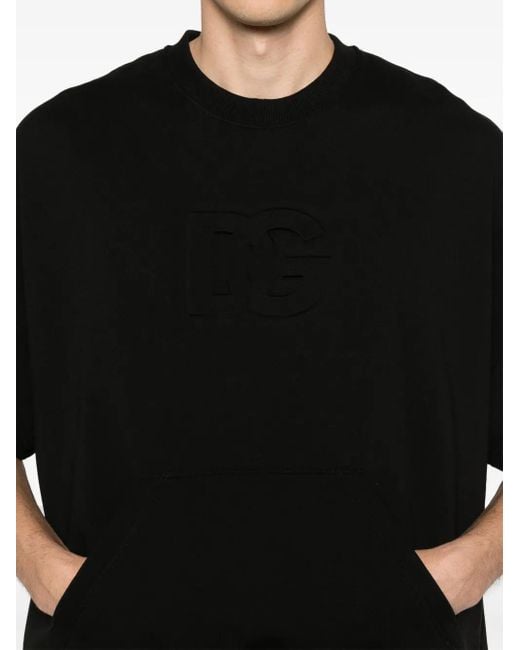 Dolce & Gabbana Sweatshirt Mit Logo-Prägung in Black für Herren