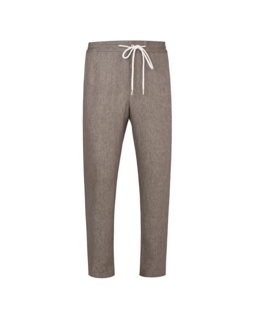 Tombolini Gray Zero Gravity Drawstring Trousers for men