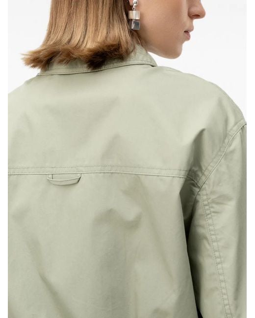 HUGO Green Elasticated-Hem Zip-Up Jacket