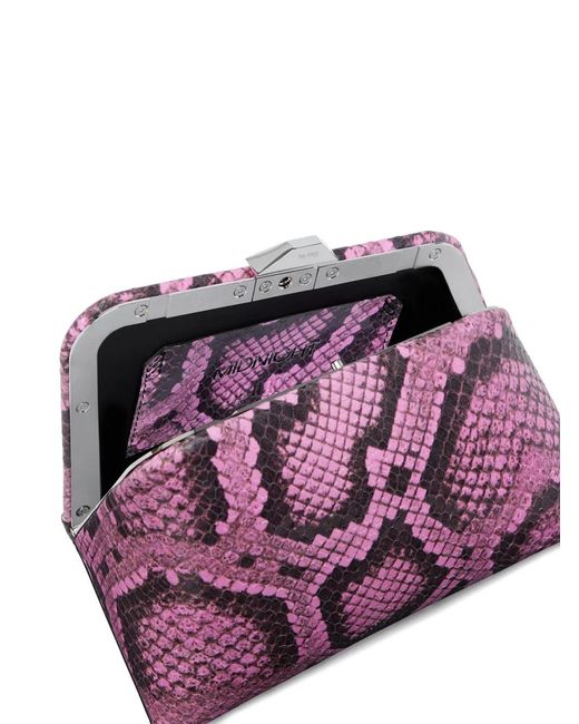 The Attico Purple Becky Clutch Bag
