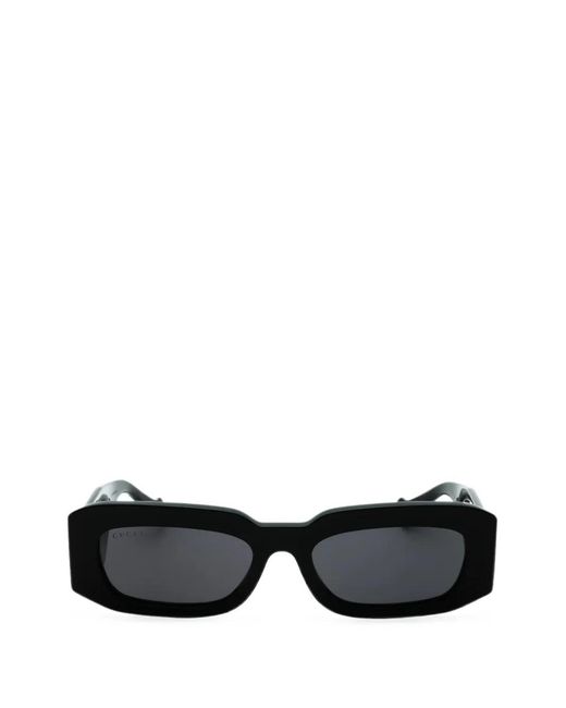 Gucci Black Rectangle-Frame Sunglasses for men