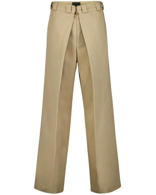 Givenchy Natural Pleated Wide-Leg Trousers for men