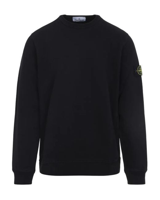 Stone Island Sweatshirt mit Logo-Patch in Blue für Herren